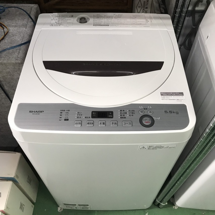 SHARP　2018年　4.5kg  全自動洗濯機　ES-GE4B